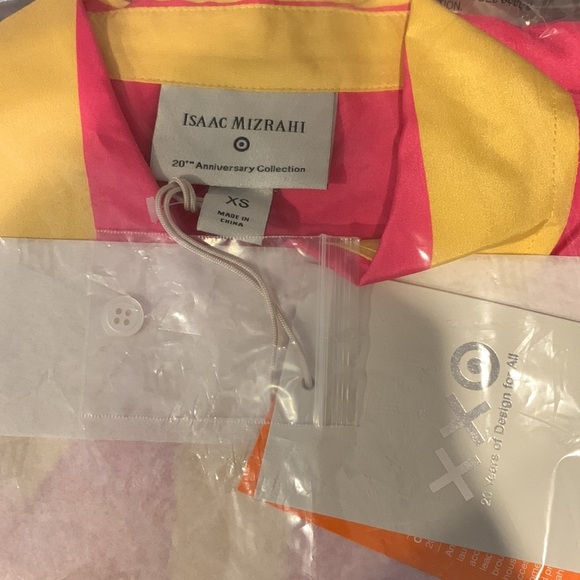 Isaac Mizrahi for Target Colorblock Silk Button Down Shirt - Picture 5 of 6